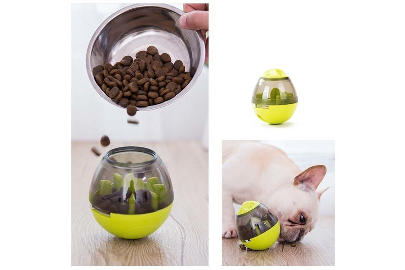 Iq Interactive Food Dispensing Pet Toy - Light Green