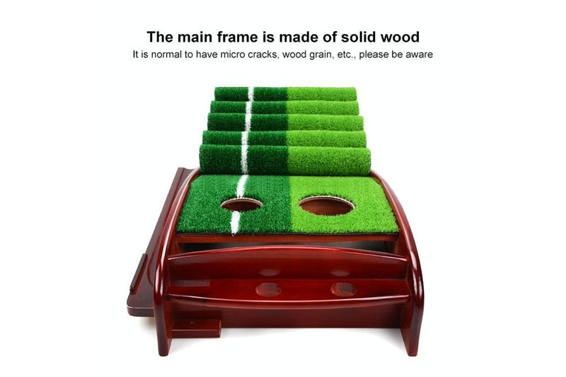 3M Golf Solid Wood Putter Trainer Practice Set Training Mat