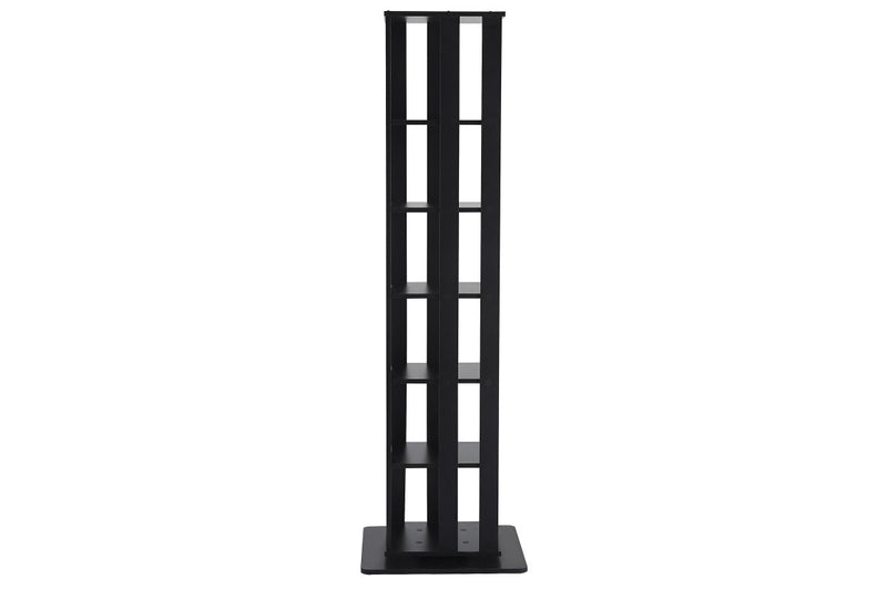 Fraser Country 6 Tier Rotation Book Shelf - Black