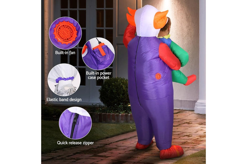 Inflatable Clown Costume Adult Suit Halloween Cosplay