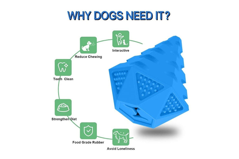 Non-toxic Cleaning Teeth Rubber Pet Puzzle Treat Toy For Aggressive Chewers