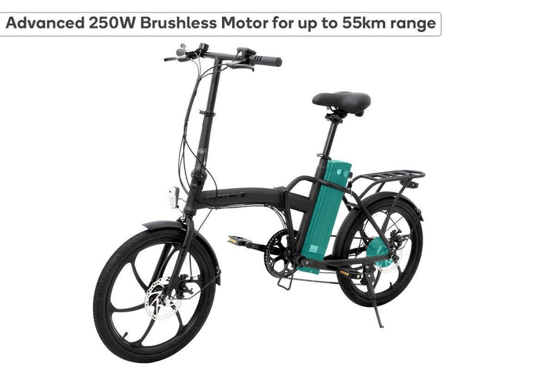 Fortis Shimano 6-Speed 20" Foldable Electric Bike