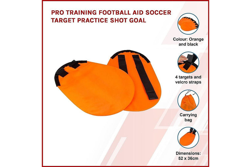 Pro Training Football Aid Soccer Target Practice Shot Goal - One Size