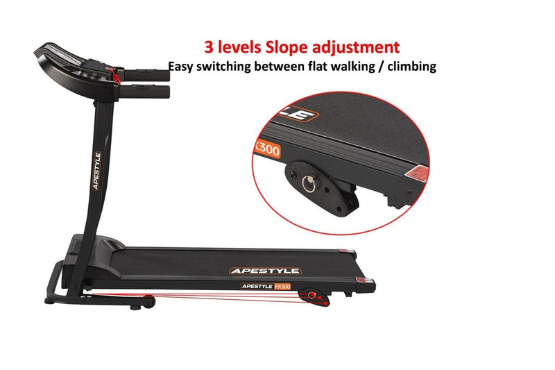 Ape Style FX300 Home Gym Fitness Foldable Treadmill