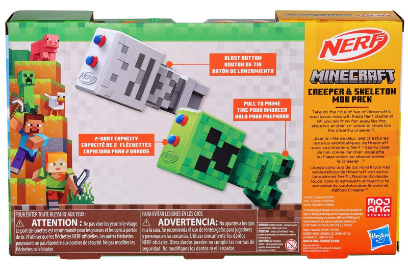 Nerf: Minecraft - Creeper & Skeleton Mob Pack