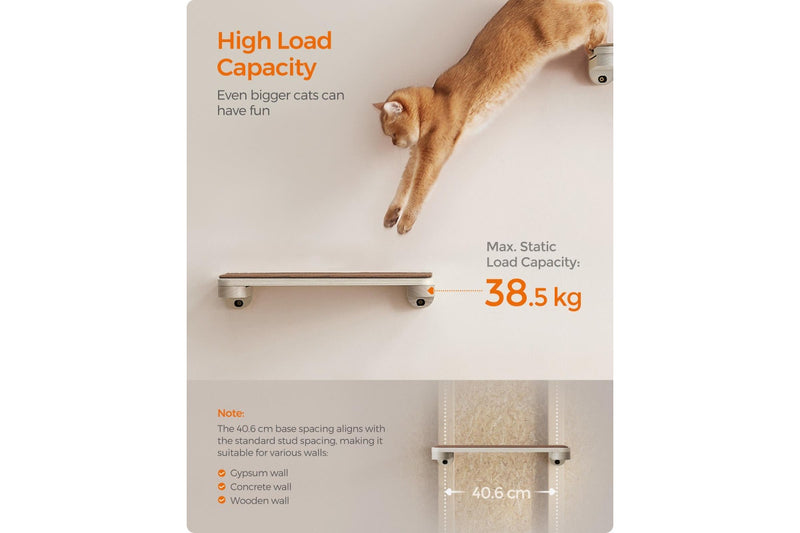 Feandrea Clickat Wall Mounted Cat Shelf