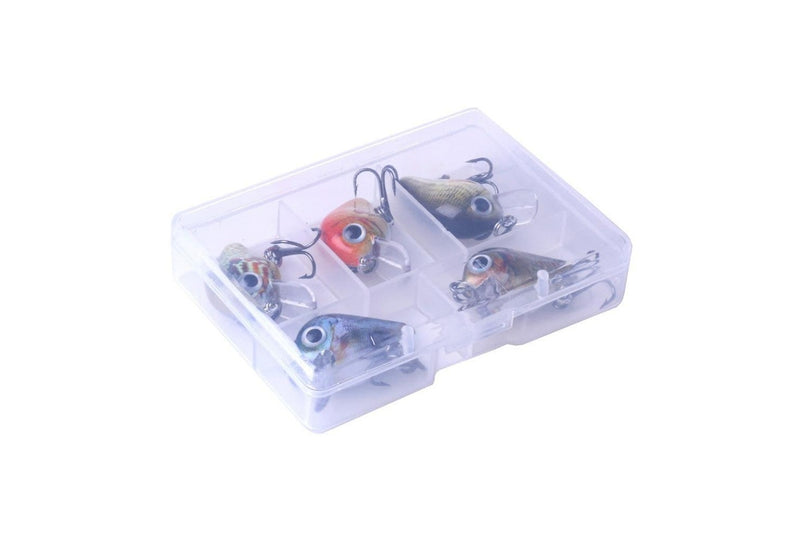 5 Piece Bionic Rock Fishing Lure Set With Plastic Box