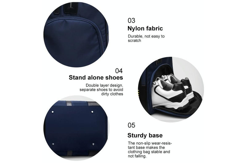 Portable Large Capacity Clothing Bag Nylon Ball Bag For Men