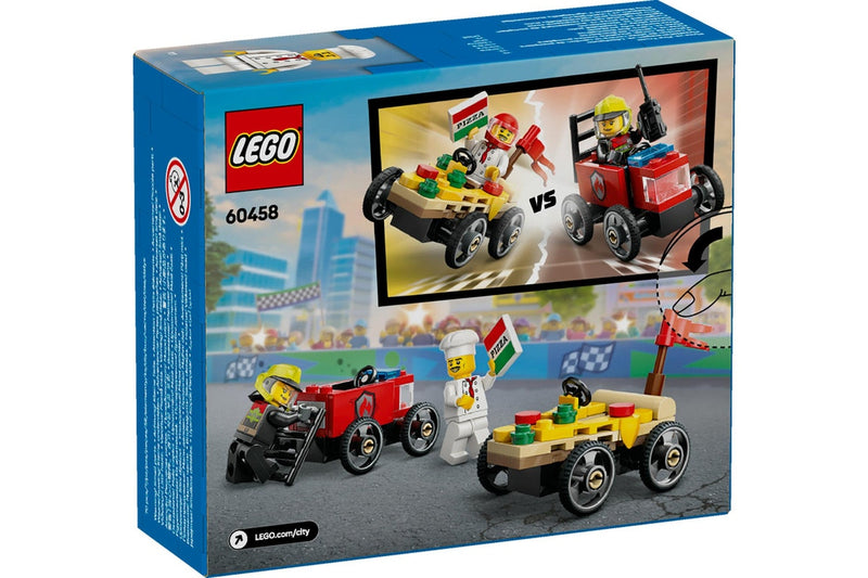 LEGO City: Pizza vs. Fire Truck Race Car Pack - (60458)