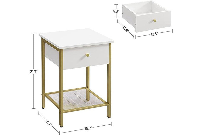 Bedside Table Nightstands with Drawer