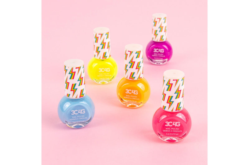 3C4G: Neon Nail Polish - 5-Pack