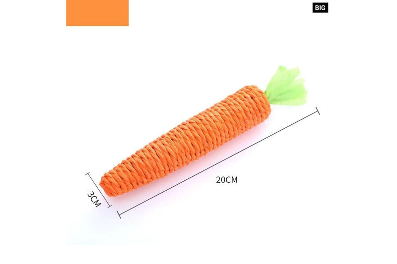 Interactive Cat Carrot Toy For Teeth Cleaning And Play