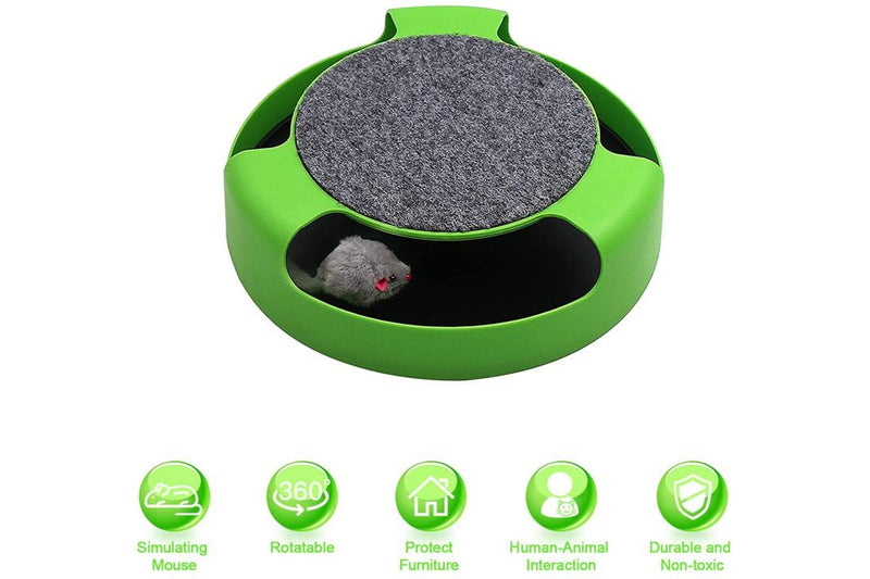 Catch the Mouse - Cat Toy & Scratching Pad (Green)