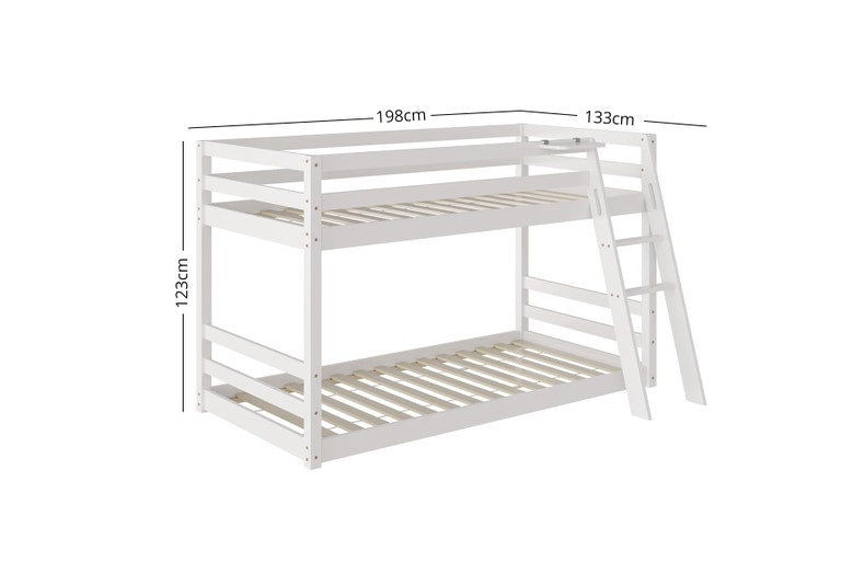 TSB Living Xclusive Polli Mid-Sleeper Bunk Bed - White
