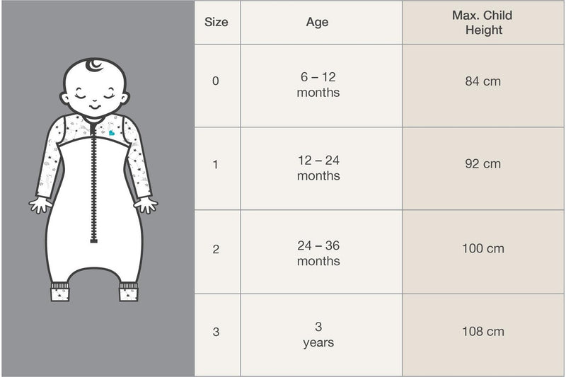 Love to Dream: Sleep Suit Cool 2.5 TOG - Moonlight White (6-12 Months)