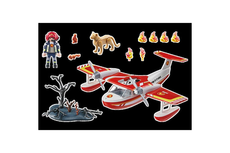 Playmobil Firefighting Plane w Extinguishing Function Kids Play Fun Toy 4+