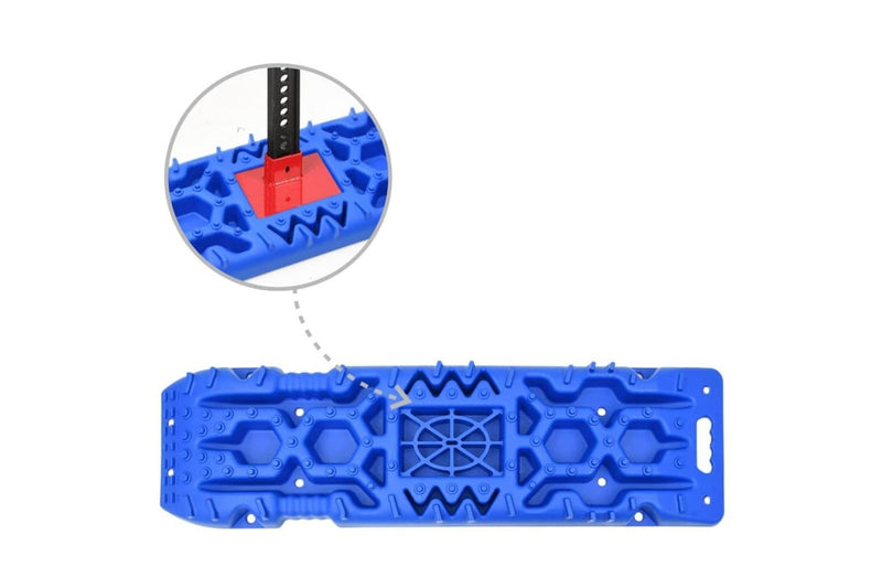 Traction Boards 2 Pcs Blue 107x31x7 Cm Nylon Xobiit