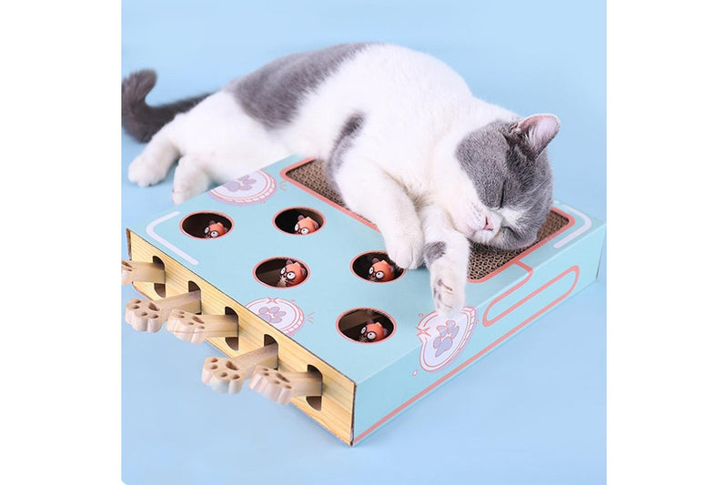 Pets Cat Scratcher 3 in 1 Interactive Cat Toy Cat Scratcher Cardboard