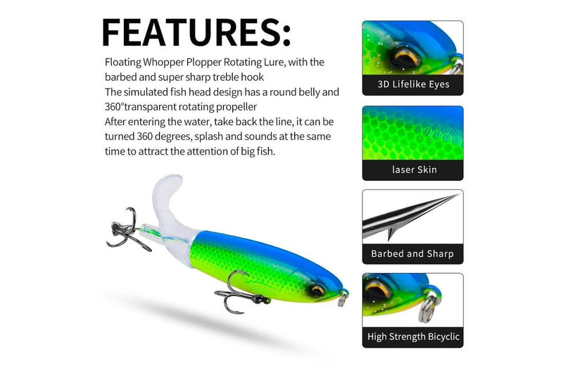 360 Rotating Topwater Propeller Lure 10.5cm/13.5g Colour