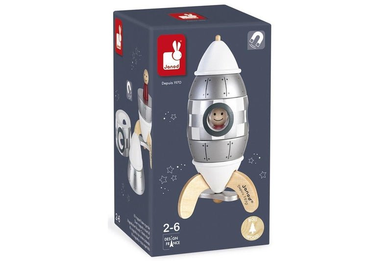 Janod: Silver Magnetic Rocket Kit