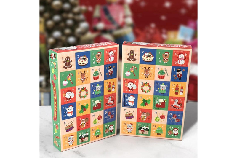 5Pcs Empty Christmas Advent Calendar Boxes to Fill 24 Days Countdown Calendar for Xmas Goody Ornaments