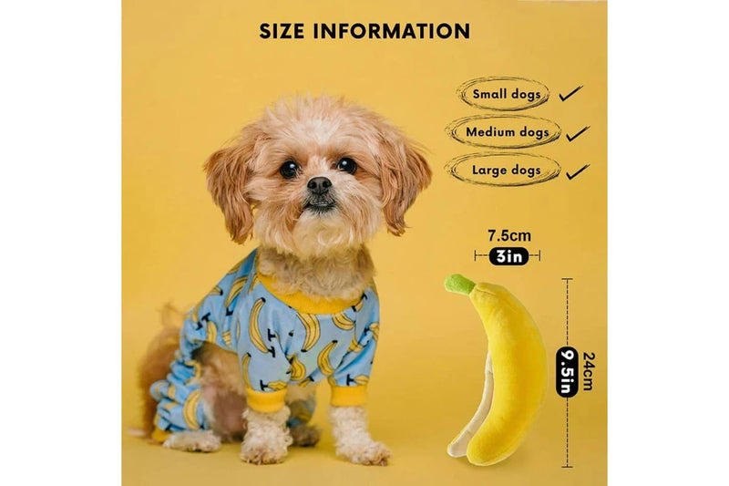 Plush Banana Dog Toy