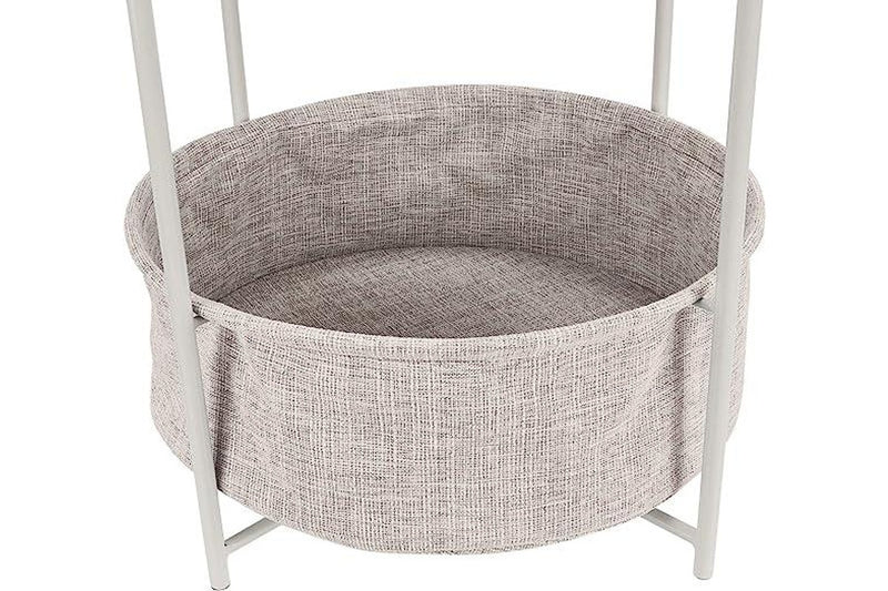 Basics Round Storage Side Table - NZ Stock