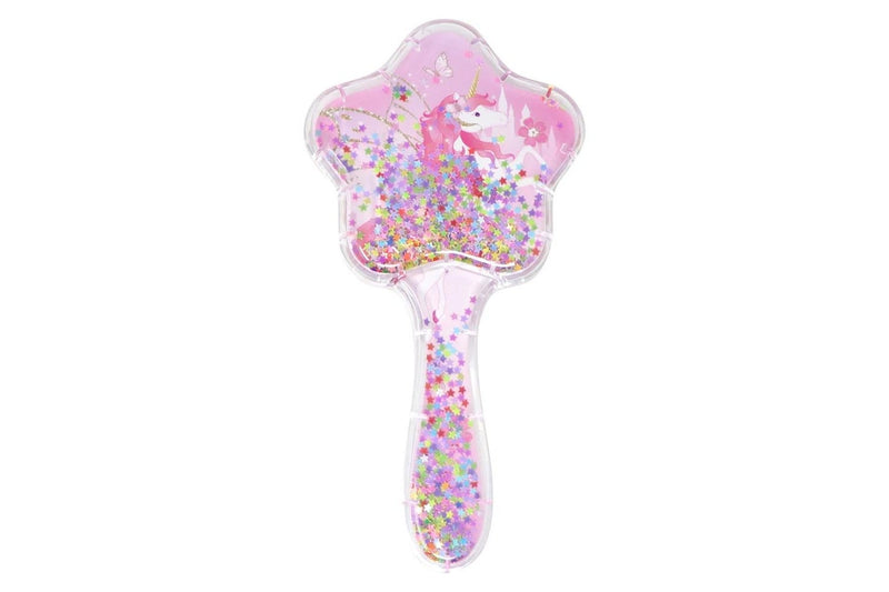 Pink Poppy: Star Glitter Hair Brush - (Assorted Designs)