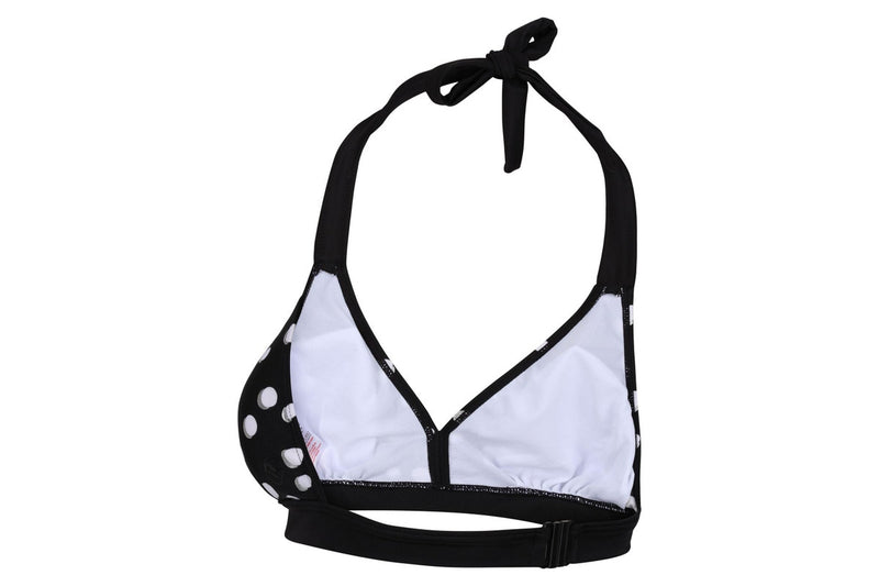 Regatta Womens/Ladies Flavia Polka Dot Bikini Top (Black/White) (12 UK)