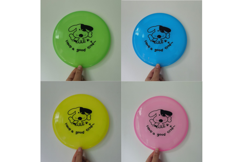 Large Dog Puppy Plastic Frisbee Fetch Flying Disc Training Toy Green - Standard