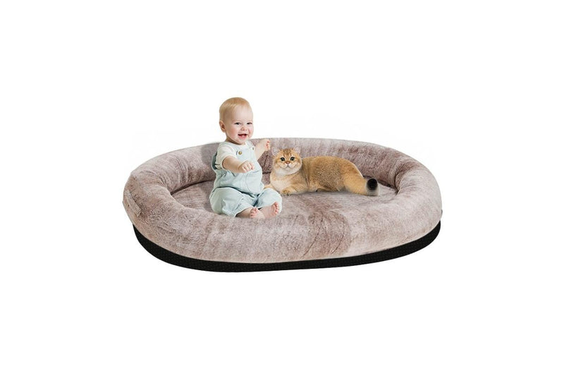 PETSWOL: Human-Size Dog Bed (134x90x26cm)