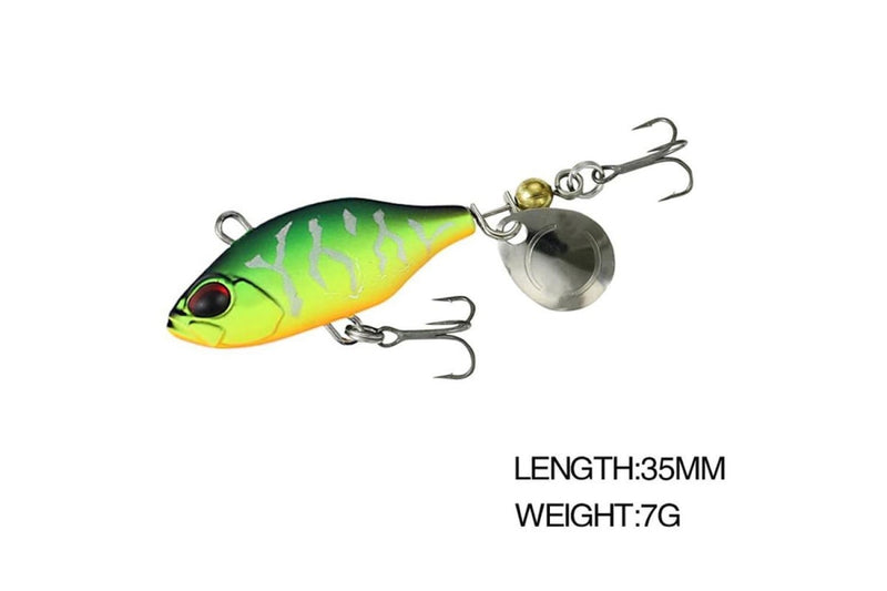 2 Piece Luya Bait Shenshui Vib Metal Tablets Fake Bait Tiller Mouth Bass Bionic Fishing Bait