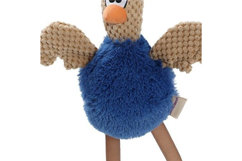 2x Paws N Claws Pets Stretchy Leg Chicken 40x24cm Toy w Built-In Squeaker Asst