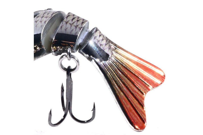 10cm 24g Multi Section Bionic Fish Bait Plastic Electroplated