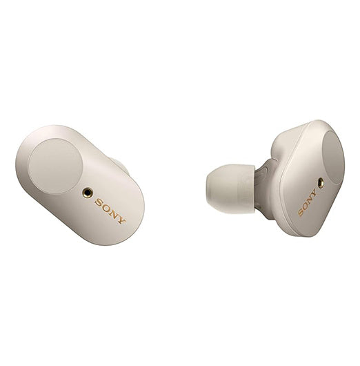Sony WF1000XM3 Noise Canceling Truly Wireless Earbuds with Alexa Voice Control, Up to 24 hours battery life, Silver