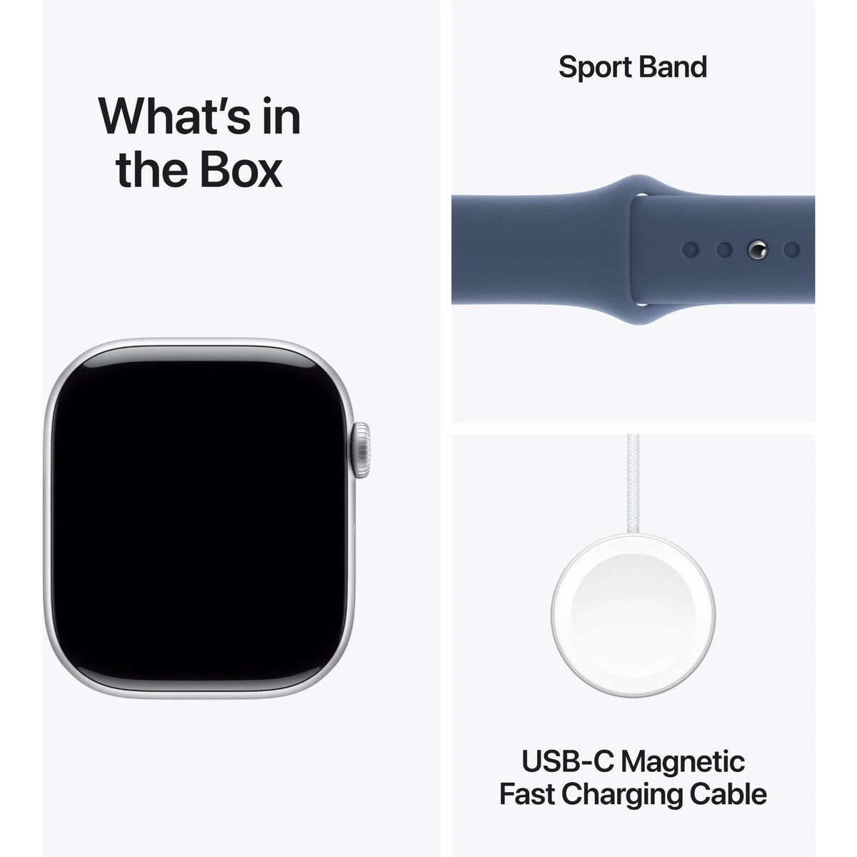 Apple Watch Series 10 GPS 42mm Silver Aluminium - Sport Band