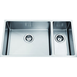 SINX 770 x 440mm Stainless Steel Handmade Double Sink Bowl