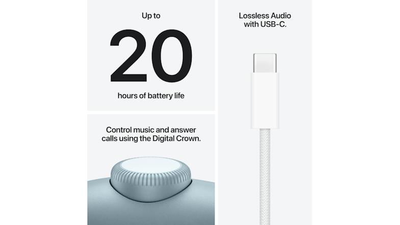 Apple AirPods Max 2 Active Noise Cancelling Wireless Over-Ear Headphones - Blue