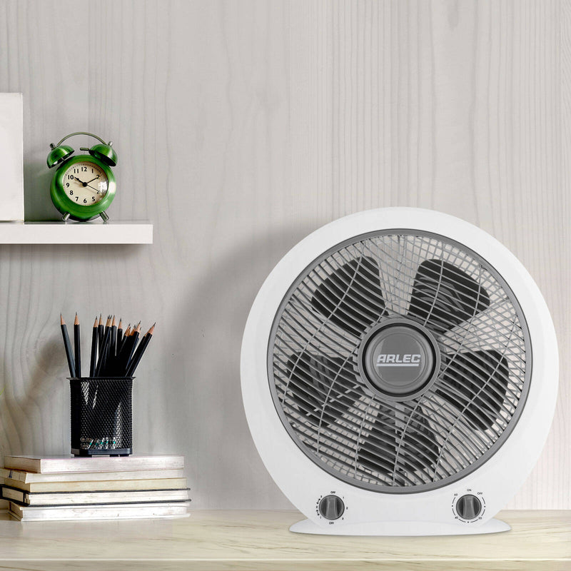 Arlec 30cm White Box Fan