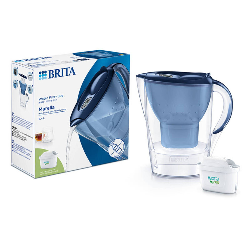 BRITA Water Filter Jug Marella 2.4L - Blue