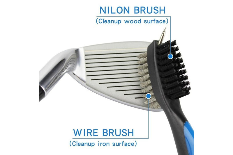 Golf Club Brush Ball Slot Cleaning Brush Set