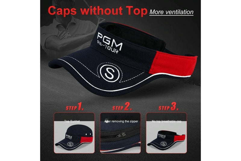 Golf Men And Women Sunscreen Breathable Multi-Function Hat Navy Blue