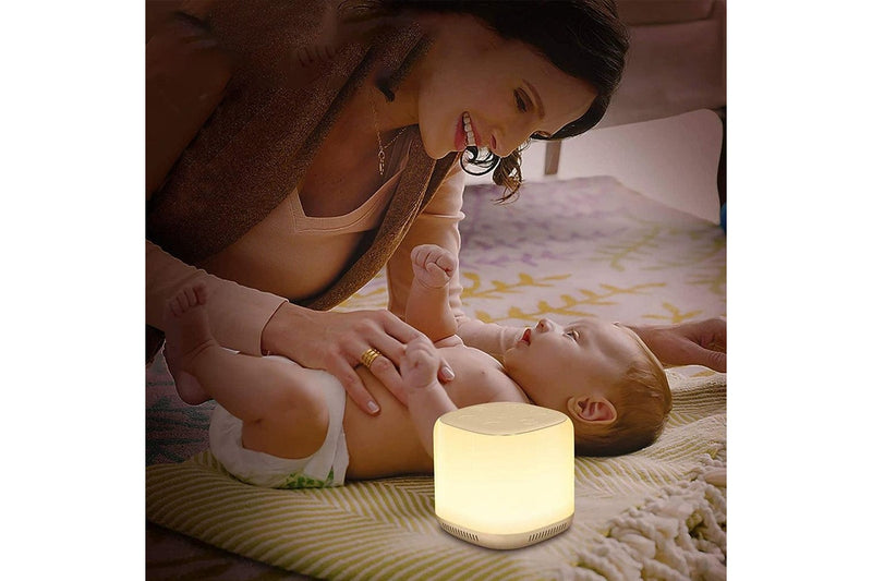 Portable White Noise Sound Machine for Baby Kids Adults Rechargeable Lullaby Machine with Night Light Sleeping Aid