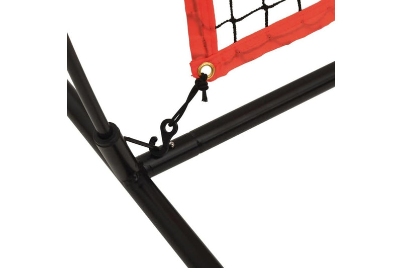 Portable Baseball Net Black And Red 215x107x216 Cm Polyester Ktial