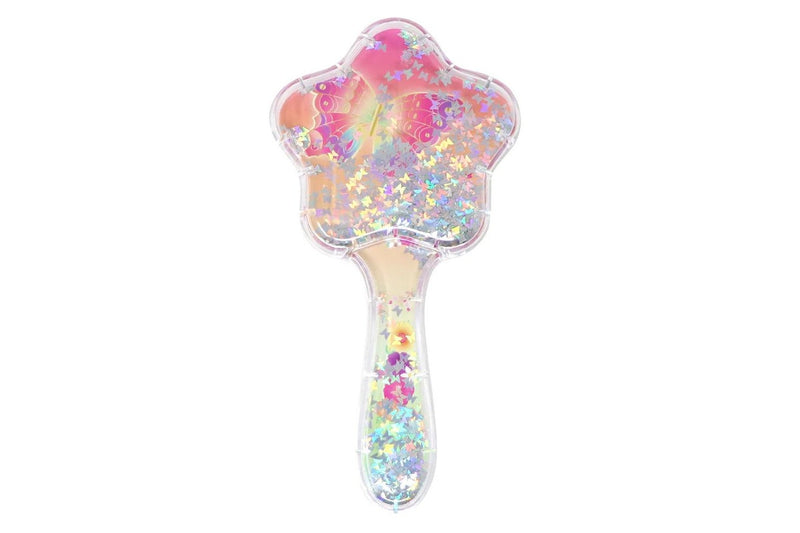 Pink Poppy: Star Glitter Hair Brush - (Assorted Designs)