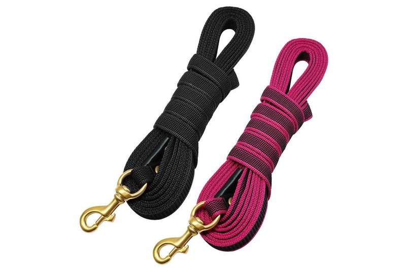 Durable Medium Large Pet Dog Long Training Leash - Black - 2M