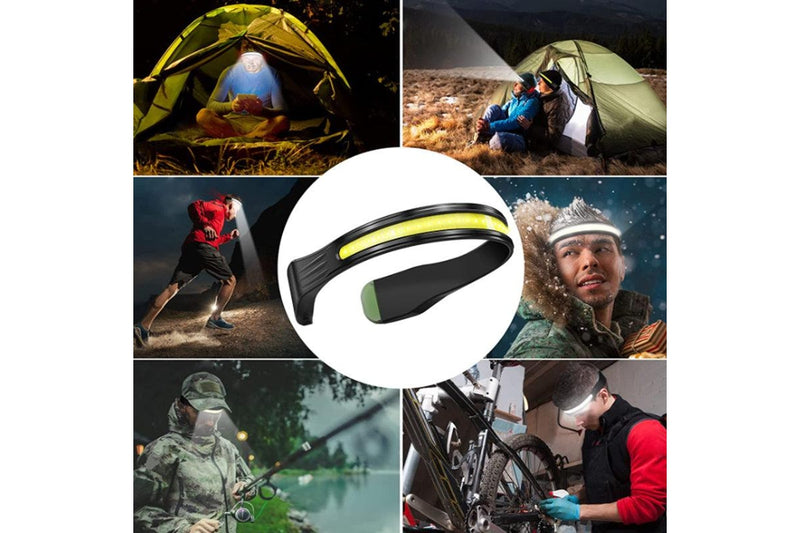 Rechargeable Led Headlamp for Adults, Waterproof Brightbeam Neckband