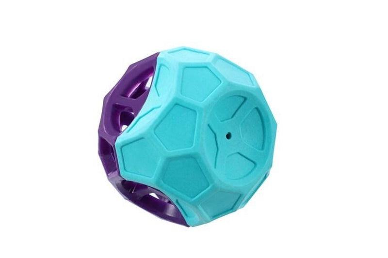 2x Paws & Claws Dog 8.5cm Geo Floating TPR Cube Ball w Squeaker Interactive Toy