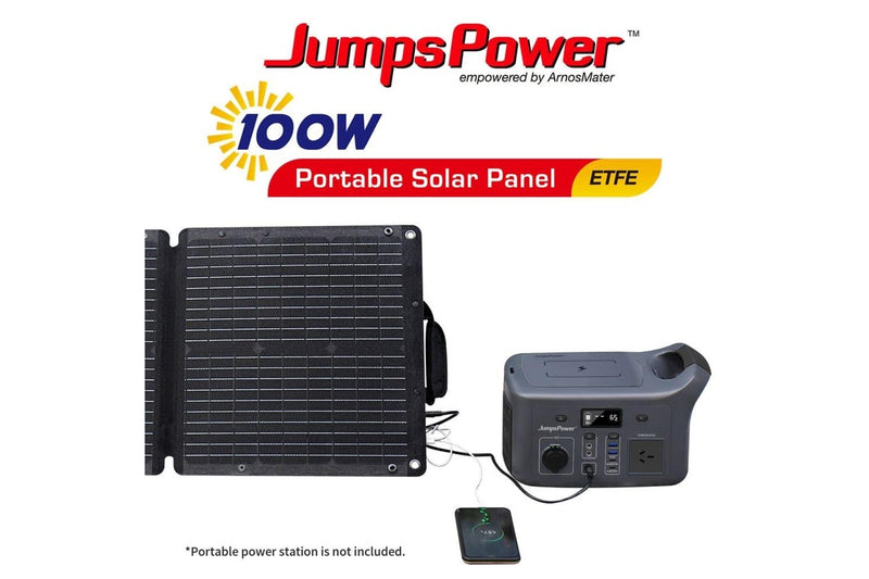100w Solar Panel Portable Charger Jumpspower Power Generator Foldable