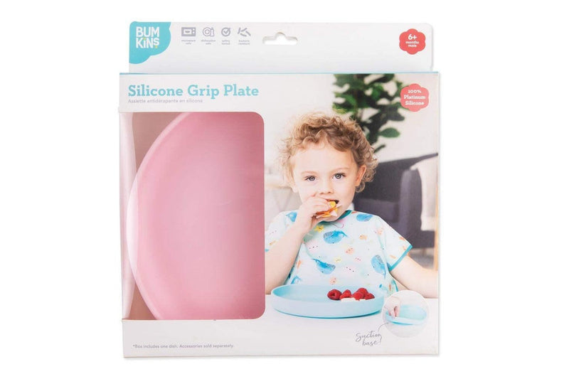 Bumkins: Silicone Grip Plate - Pink